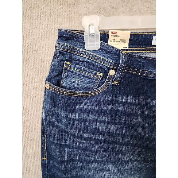 Levis 580 Curvy Bootcut Jeans Womens 16W Short Blue Medium Wash Stretch NEW - Picture 2 of 12